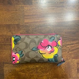 Coach Floral print wallet